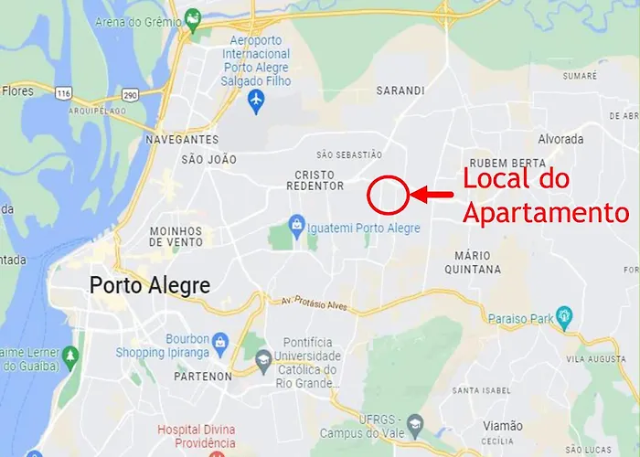 Apartamento Apto Familiar Completo, 2 Quartos Porto Alegre